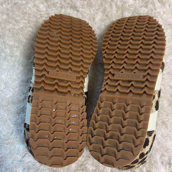 J.Crew Calf hair Animal Print lace up low top Sneakers Size 8 M - Picture 9 of 9
